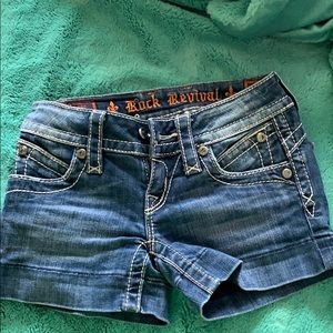 rock revival jean shorts